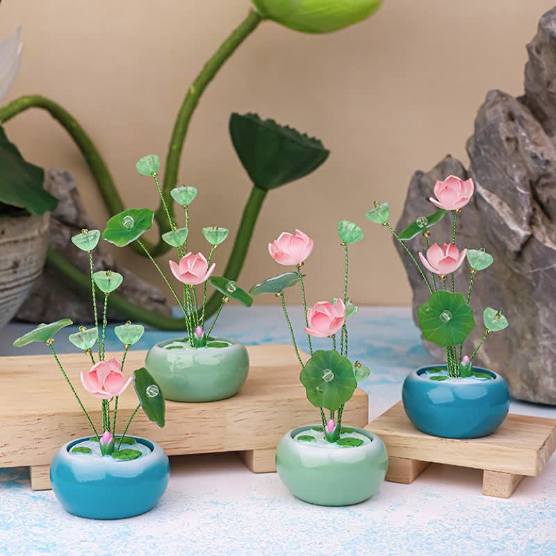 Buddha Stones Resin Lotus Purity Teardrop Fragrance Jar Mindful Living Decor - image 12