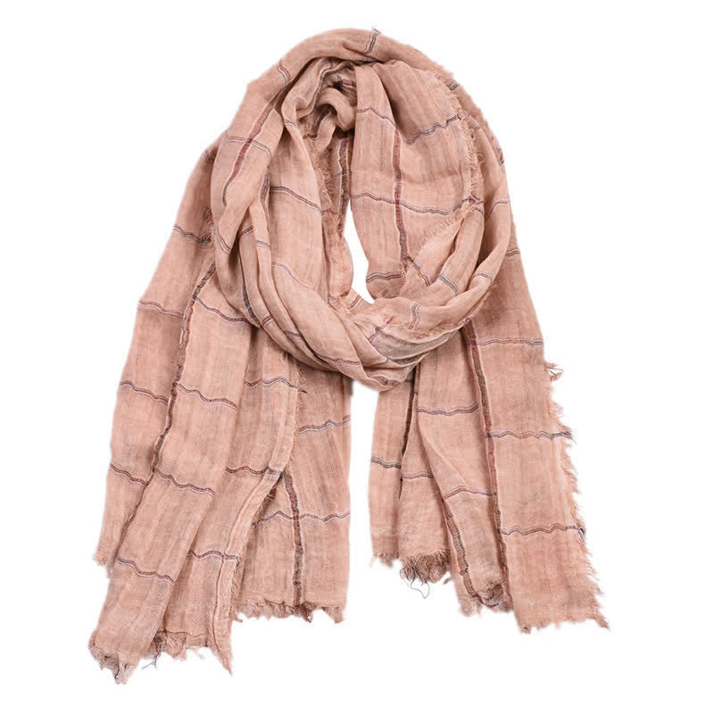 Buddha Stones Spring Fall Plaid Checkered Pattern Casual Unisex Scarf - image 9