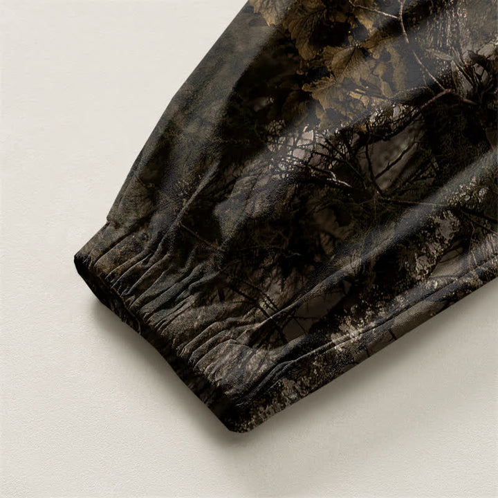 Buddha Stones Pure Cotton Marble Camo Pattern Drawstring Men's Harem Pants With Pockets - image 4