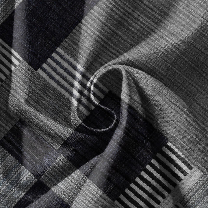 Buddha Stones Pure Cotton Patchwork Plaid Stripe Pattern Drawstring Men's Harem Pants With Pockets - image 17