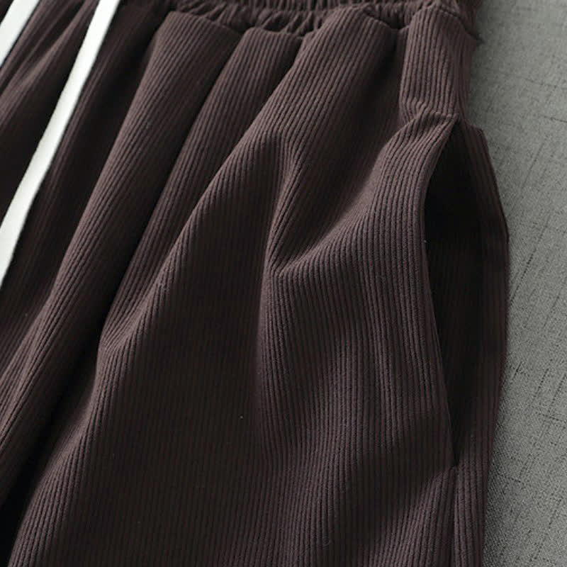 Buddha Stones Spring Summer Casual Drawstring Solid Capri Pants Women's Wide Leg Pants With Pocket - image 6
