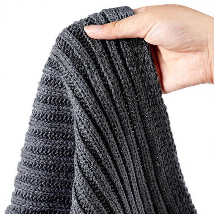 Buddha Stones Fall Winter Classic Long Ribbed Knit Men's Scarf - image 11