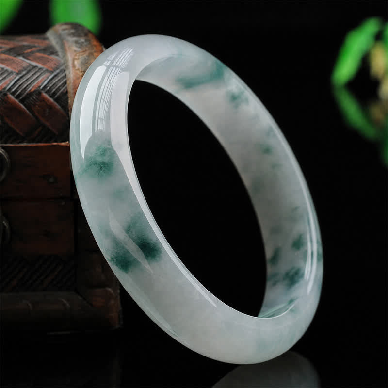 Jade Luck Blessing Prosperity Bracelet Bangle - image 1