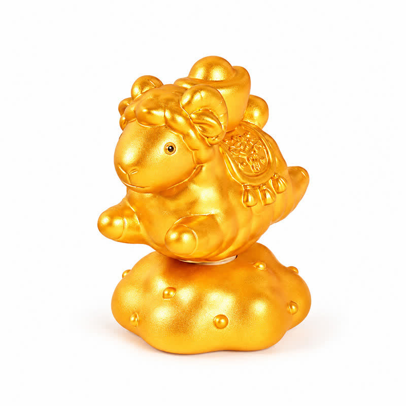 Buddha Stones Resin Rotating Prosperity Chinese Zodiac Goat Sheep Desk Ornament Cute Animal Decor - image 12