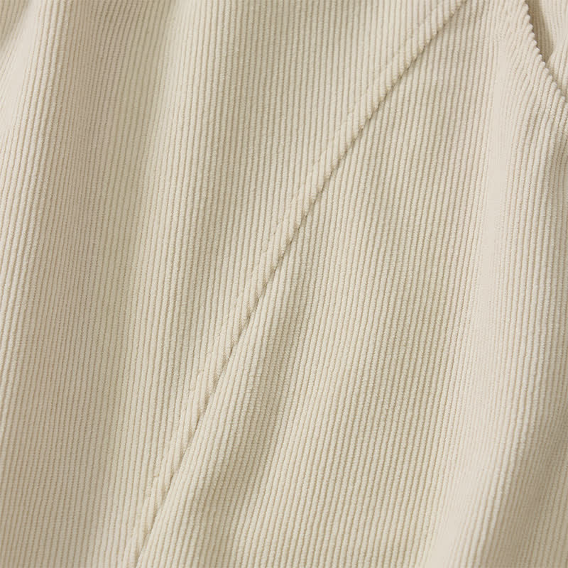 Buddha Stones Fall Winter Casual Minimalist Drawstring Solid Long Pants Corduroy Men's Tapered Pants With Pockets - image 19