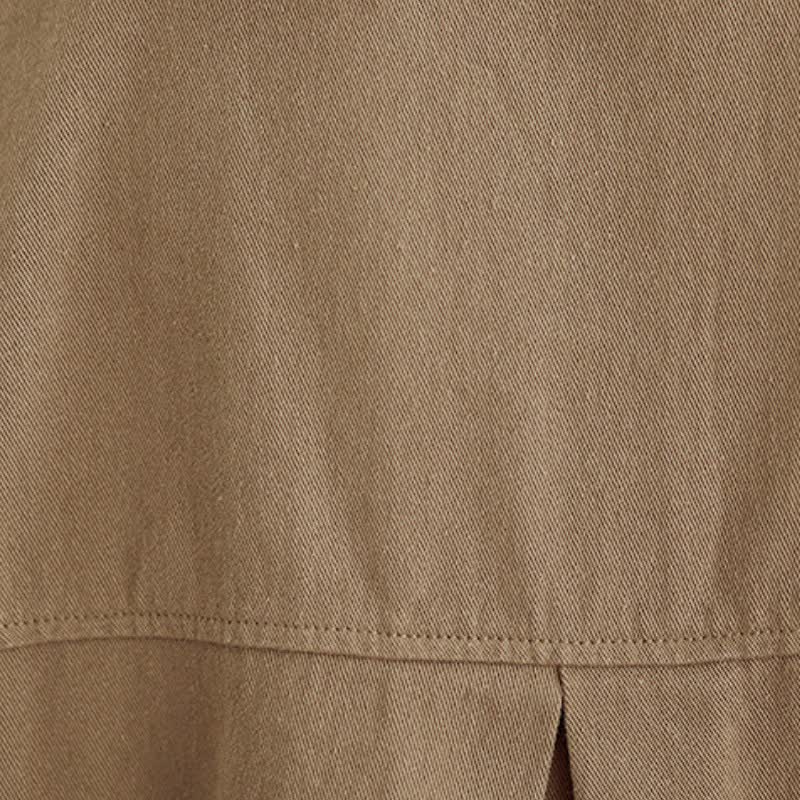 Buddha Stones Spring Fall Basic Minimalist Button-Up Solid Cotton Women's Jacket With Pockets - image 12
