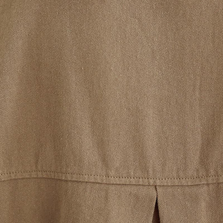 Buddha Stones Spring Fall Basic Minimalist Button-Up Solid Cotton Women's Jacket With Pockets - image 12