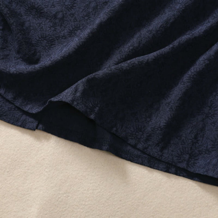 Buddha Stones Fall Vintage Tang Style Pankou Solid Cotton Linen Women's Skirts With Pocket - image 18