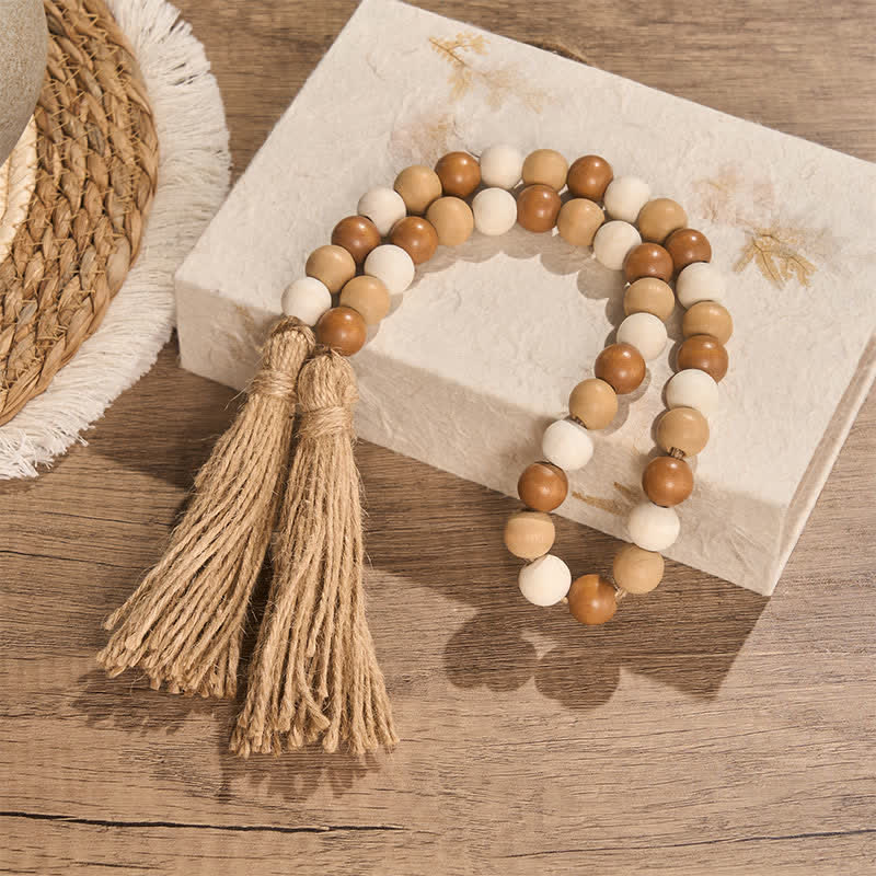 Buddha Stones Boho Country Beaded Tassel Accent Mindful Living Decor - image 2