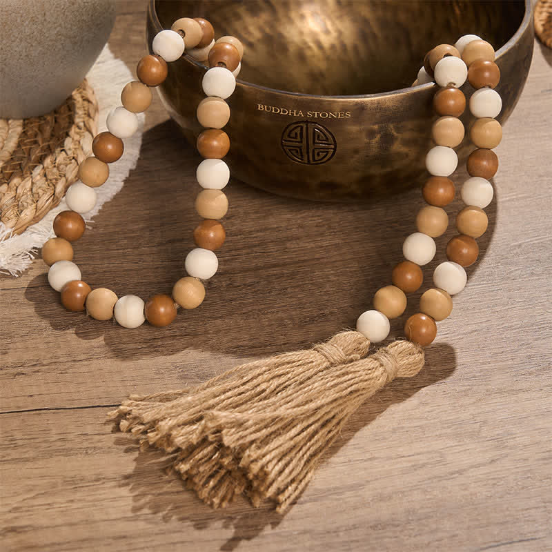 Buddha Stones Boho Country Beaded Tassel Accent Mindful Living Decor - image 18