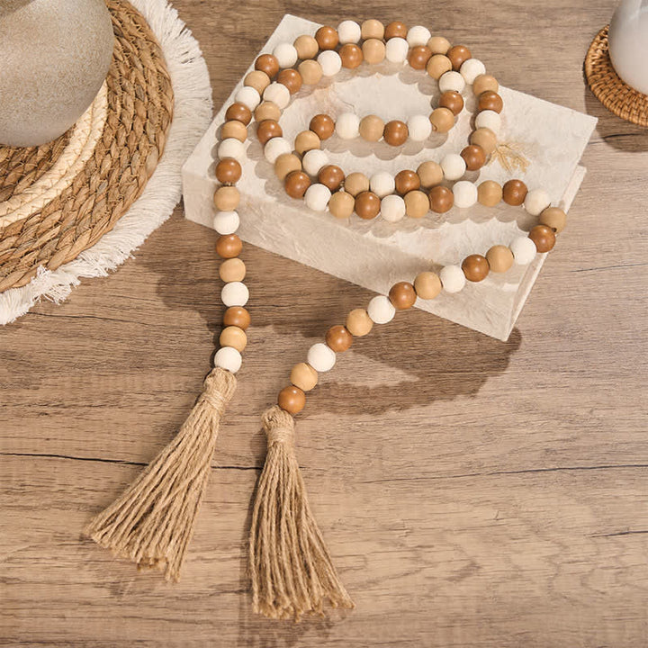 Buddha Stones Boho Country Beaded Tassel Accent Mindful Living Decor - image 16