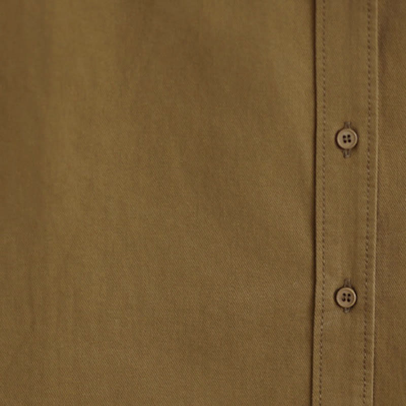 Buddha Stones Fall Casual Minimalist Button-Up Solid Cotton Women's Jacket With Pocket - image 7