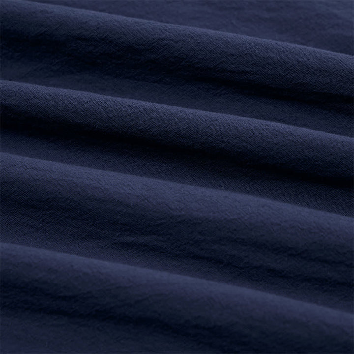 Buddha Stones Fall Casual Hooded Drawstring Solid Men's Long Sleeve Shirts With Pocket - image 9