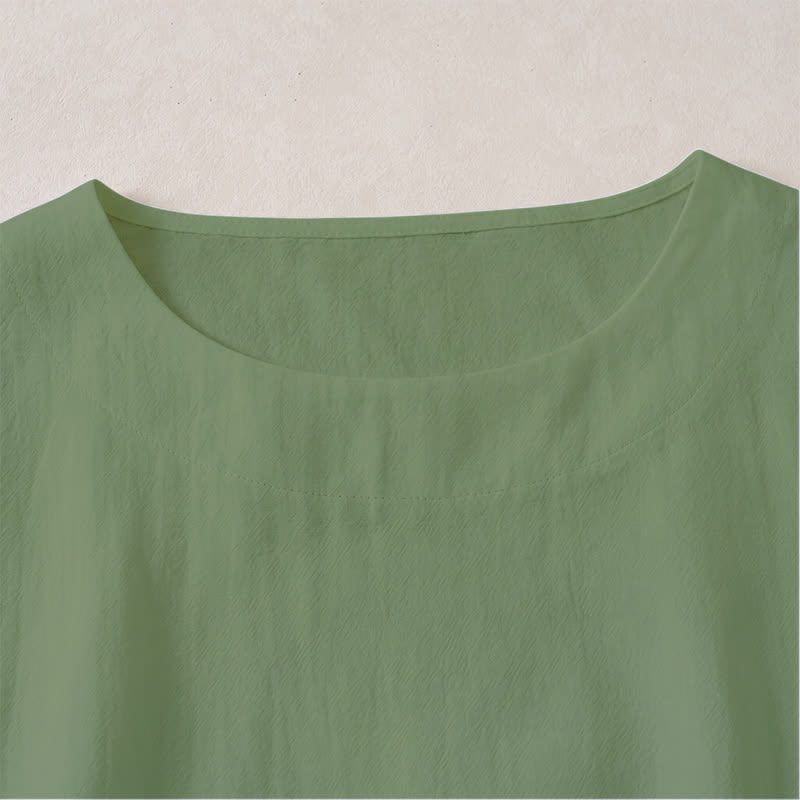 Buddha Stones Spring Fall Casual Crew Neck Design Cotton Women's Long Sleeve T-Shirt - image 1