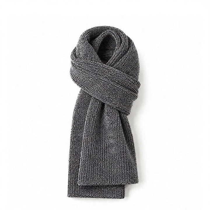 Buddha Stones Fall Winter Thick Knit Classic Commuter Men's Scarf - Gray - image 10