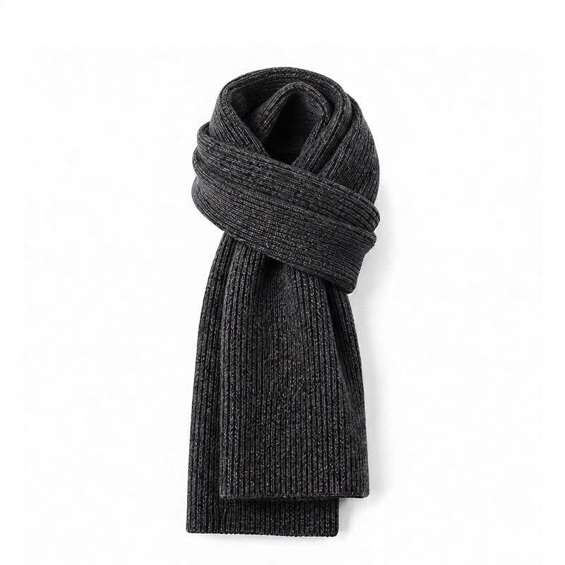 Buddha Stones Fall Winter Thick Knit Classic Commuter Men's Scarf - DimGray - image 14