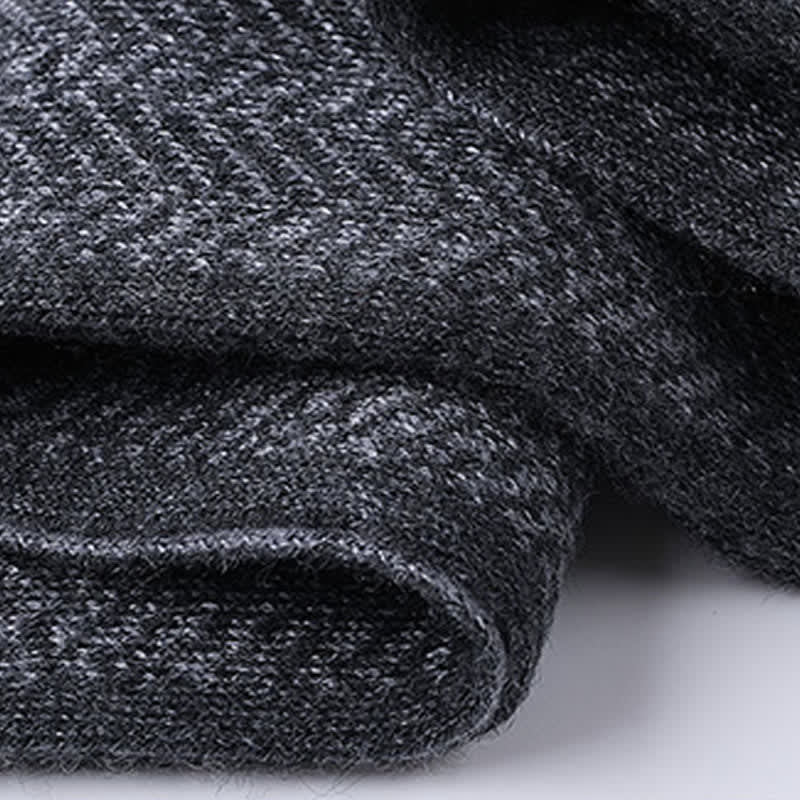 Buddha Stones Fall Winter Understated Herringbone Travel Men's Scarf - image 2