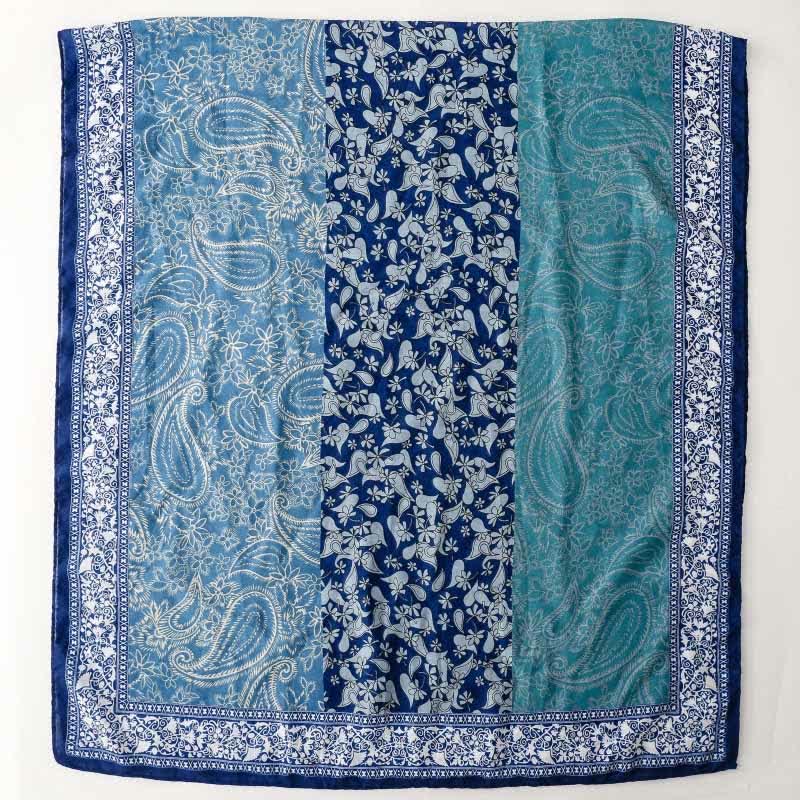 Buddha Stones Fall Winter Paisley Floral Border Print Soft Women's Scarf - image 13
