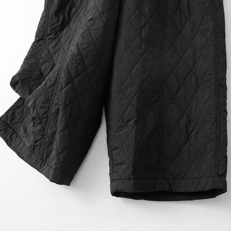 Buddha Stones Winter Minimalist Plain Drawstring Solid Ankle Pants Women's Straight Leg Pants With Pockets - image 10