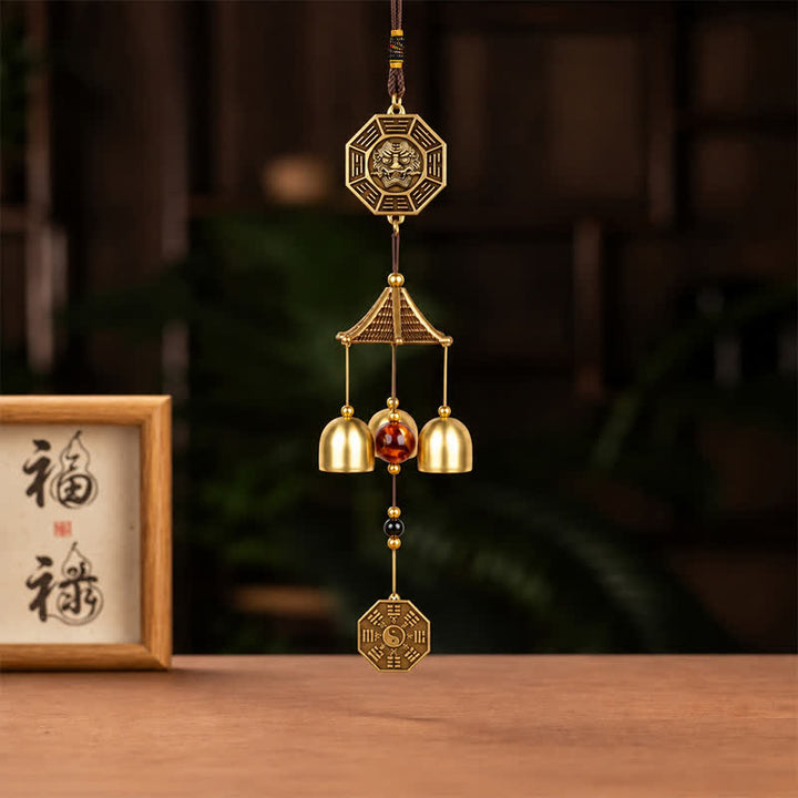 Buddha Stones Pi Xiu Bagua Gourd Coin Wealth Bells & Chimes - image 13