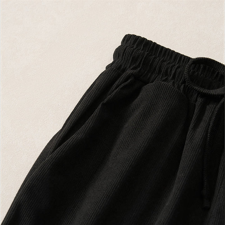 Buddha Stones Spring Casual Minimalist Drawstring Solid Ankle Pants Women's Harem Pants With Pockets - image 5