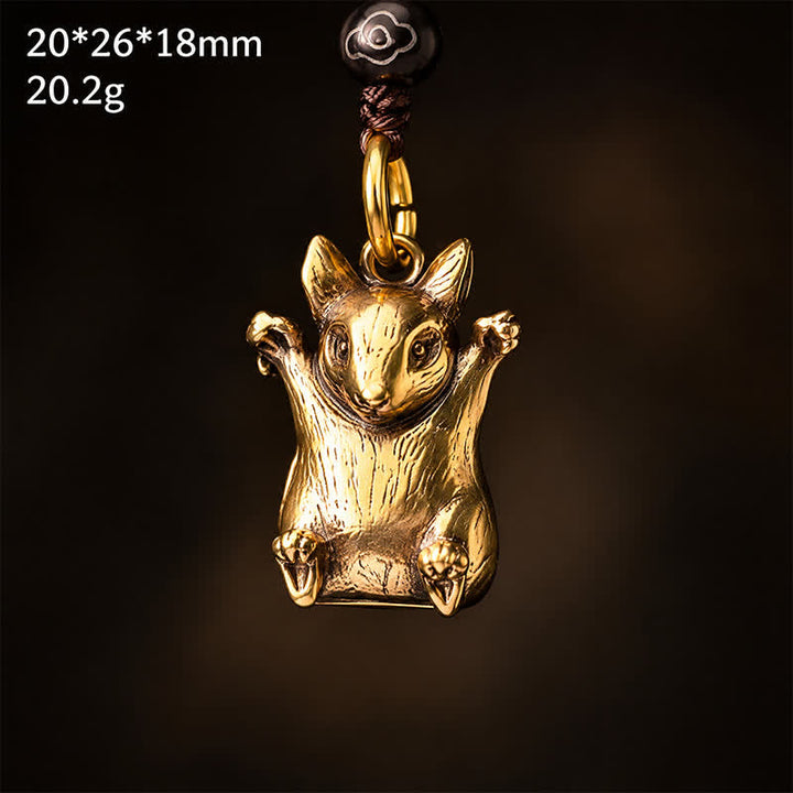 Buddha Stones Brass Chinese Zodiac Luck Braided Charm Keychains - image 9