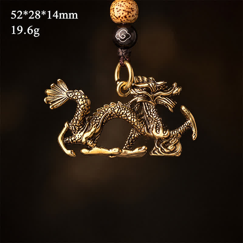 Buddha Stones Brass Chinese Zodiac Luck Braided Charm Keychains - image 18