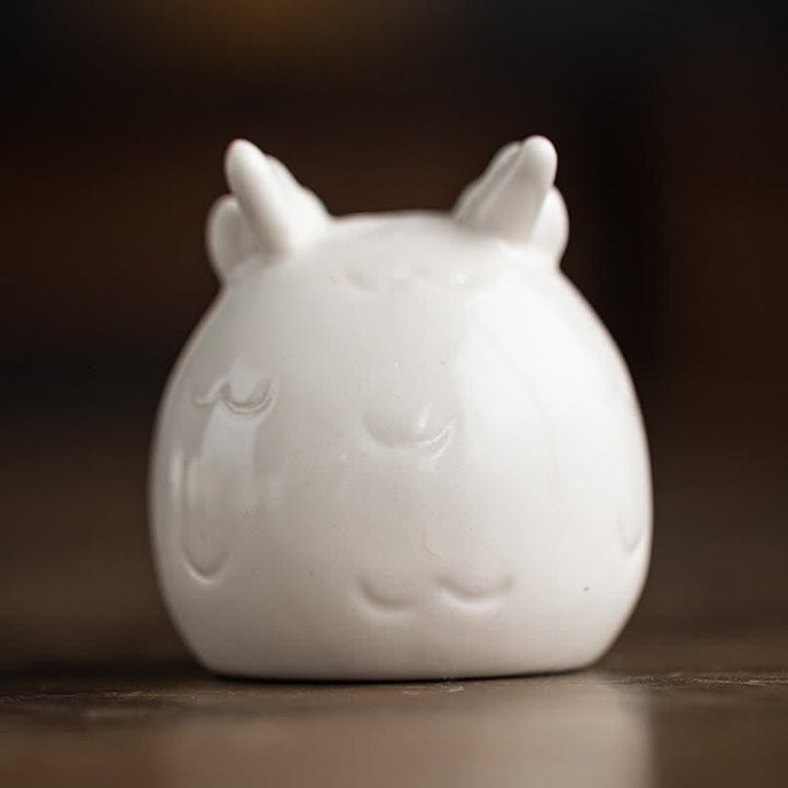 Buddha Stones Ceramic Chinese Zodiac Purity Round Animal Display Cute Animal Decor - image 13