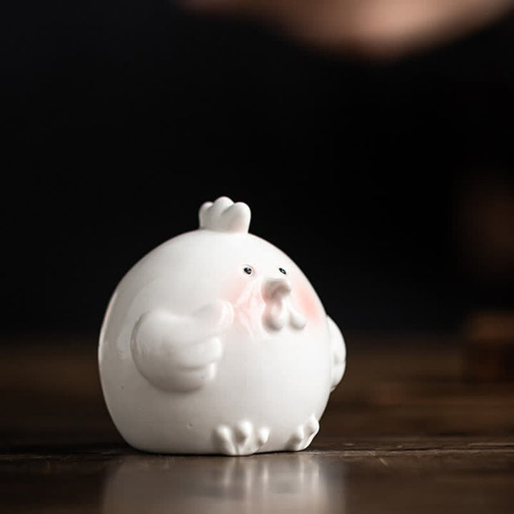 Buddha Stones Ceramic Chinese Zodiac Purity Round Animal Display Cute Animal Decor - image 20