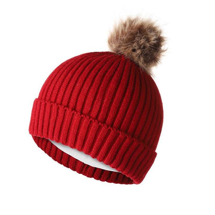 Buddha Stones Fall Winter Ribbed Knit Pom Pom Cozy Women's Scarf Hat Gloves - image 11