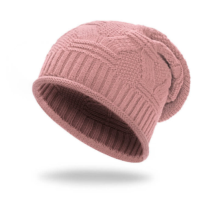 Buddha Stones Fall Winter Soft Ribbed Slouchy Knit Women's Hat - Pink - image 6