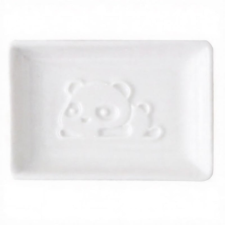 Buddha Stones White Ceramic Panda Relief Mini Sauce Dish - Square(Approx. 9 cm × 6.5 cm × 1.8 cm) - Head - image 8