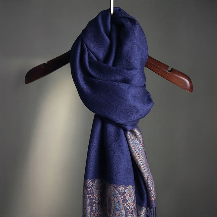Buddha Stones Spring Fall Paisley Tassel Elegant Women's Scarf - image 14