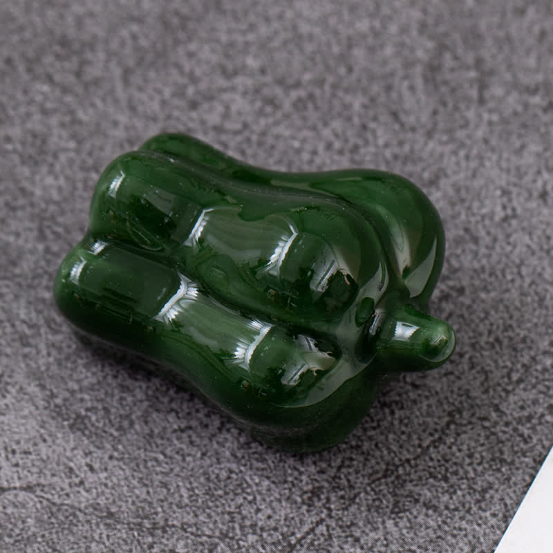 Buddha Stones Ceramic Vegetable Design Mini Tabletop Chopstick Holder - Green Bell Pepper Approx. 4.5 × 3.2 × 2.8 cm - Ceramic - image 35