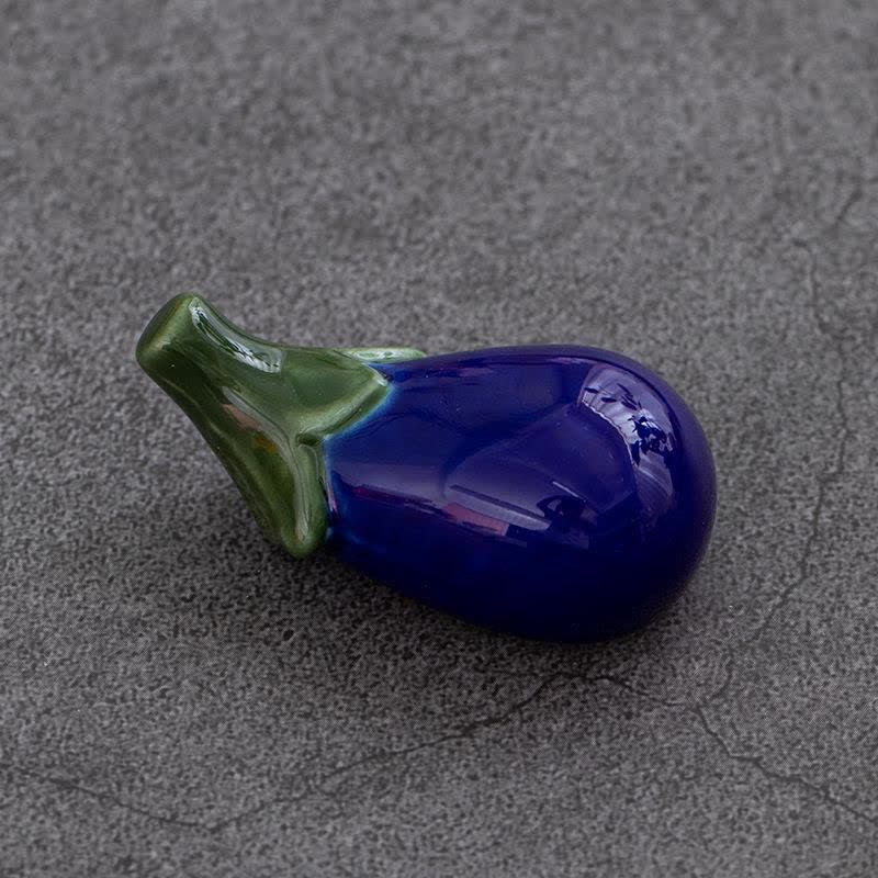 Buddha Stones Ceramic Vegetable Design Mini Tabletop Chopstick Holder - image 32