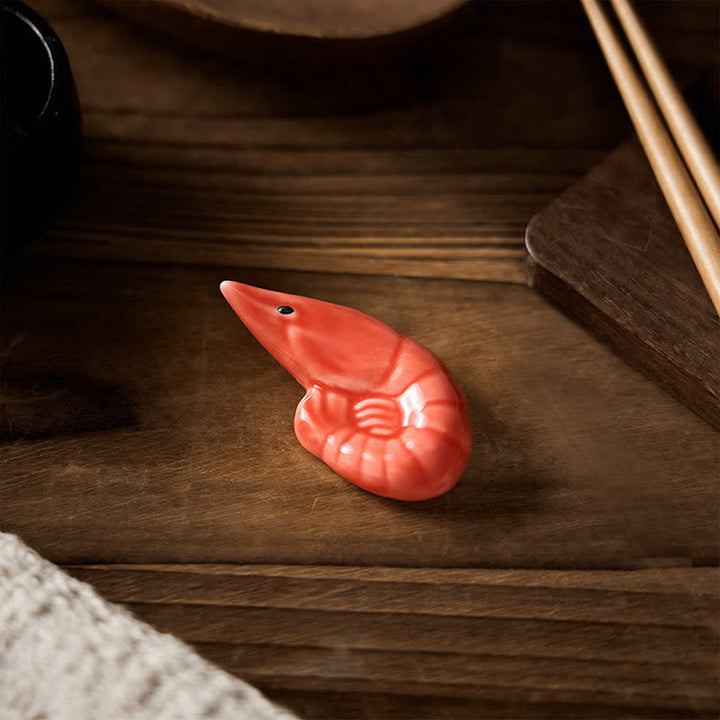 Buddha Stones Ceramic Food Style Mini Chopstick Holder - image 7