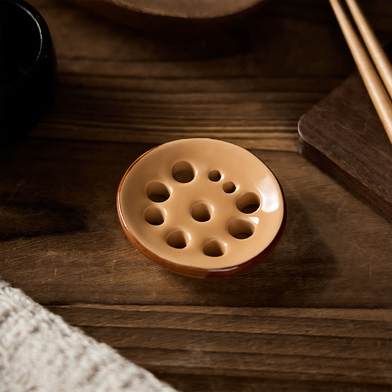 Buddha Stones Ceramic Food Style Mini Chopstick Holder - image 3