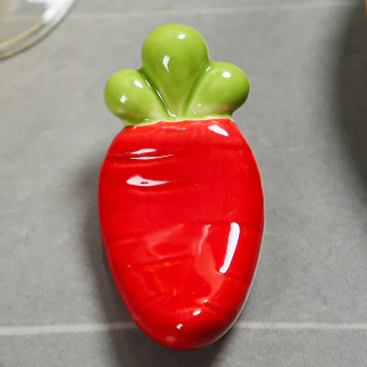Buddha Stones Ceramic Vegetable Design Mini Tabletop Chopstick Holder - image 50