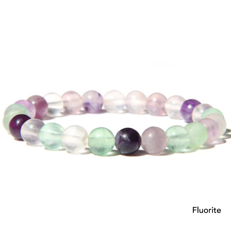 Natural Agate Stone Crystal Balance Beaded Bracelet