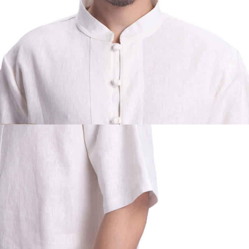 Spiritual Zen Meditation Prayer Practice Cotton Linen Clothing Men's Set - image 14