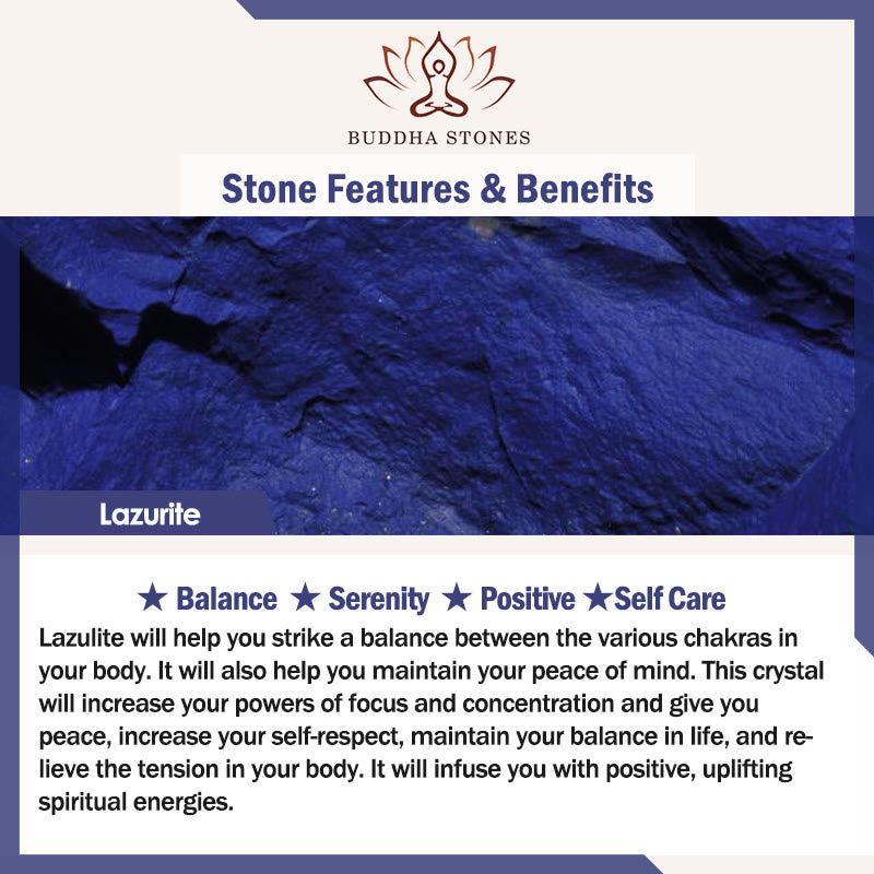 Buddha Stones 925 Sterling Silver Lazurite Lotus Flower Self Care Necklace Pendant - image 11
