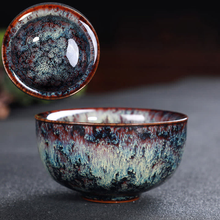 Buddha Stones Colorful Ceramic Teacup Home Office Tea Cups - image 38