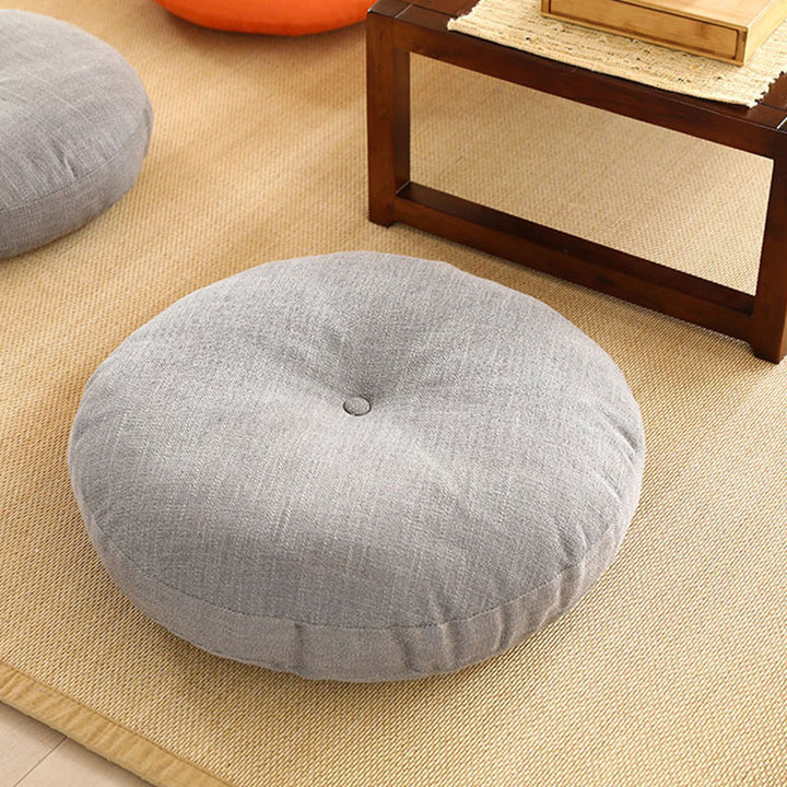 Lotus Simple Pattern Linen Meditation Seat Cushion Home Living Room Decoration - image 8