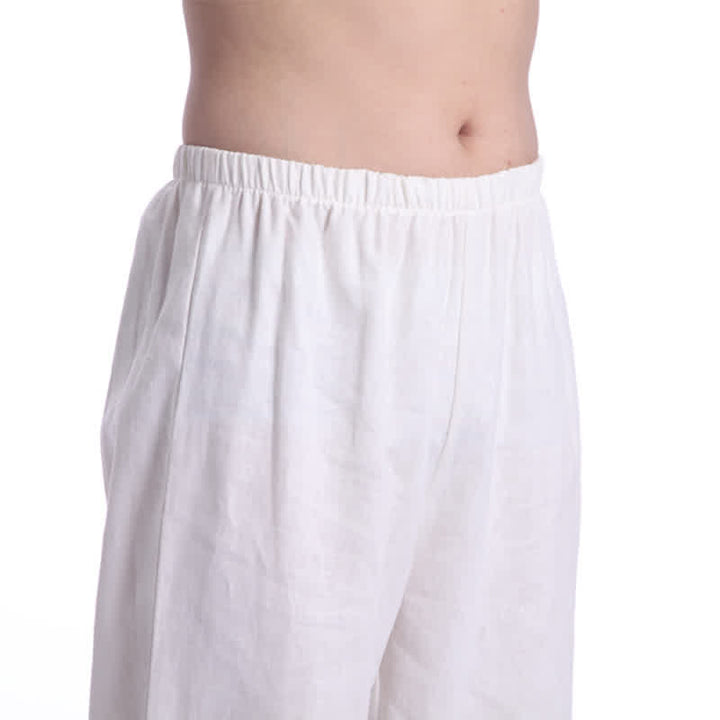 Spiritual Zen Meditation Prayer Practice Cotton Linen Clothing Men's Set - image 16