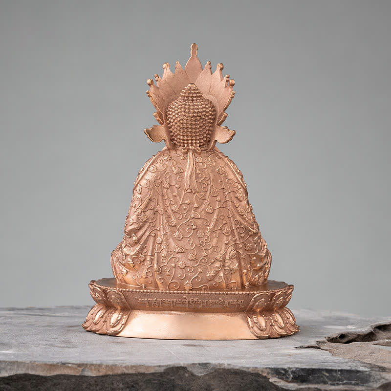 Buddha Shakyamuni Figurine Compassion Handmade Copper Statue Decoration - image 6