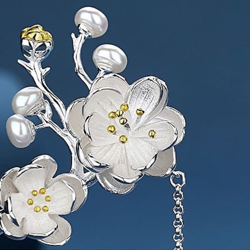 Buddha Stones Plum Blossom Butterfly Love Tassel Hairpin - image 5