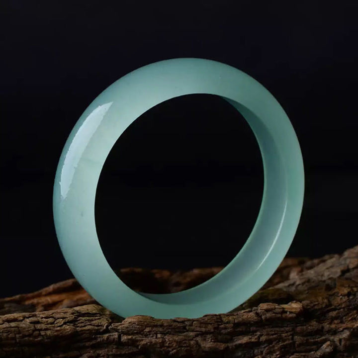 Buddha Stones Natural Jade Luck Healing Prosperity Bangle Bracelet - image 10