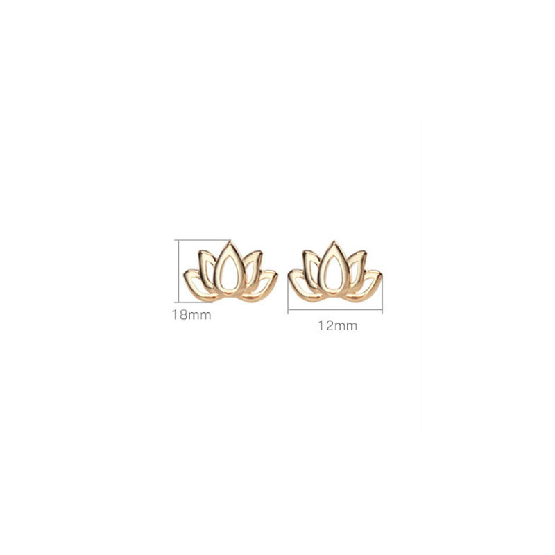 Buddha Stones 925 Sterling Silver Lotus Flower Blessing Earrings - image 8