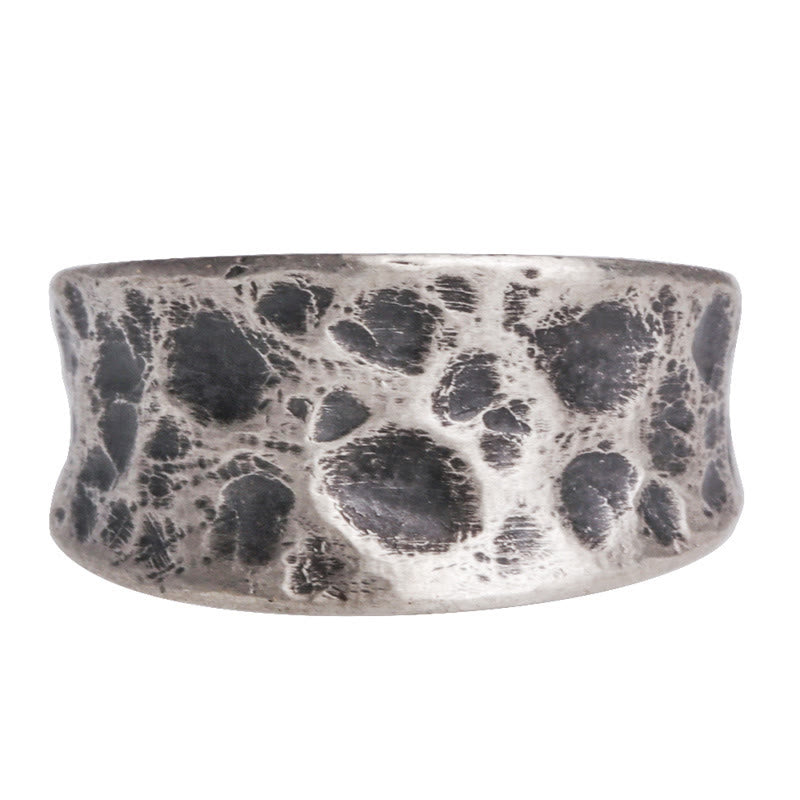 925 Sterling Silver Bump Texture Design Protection Ring - image 5