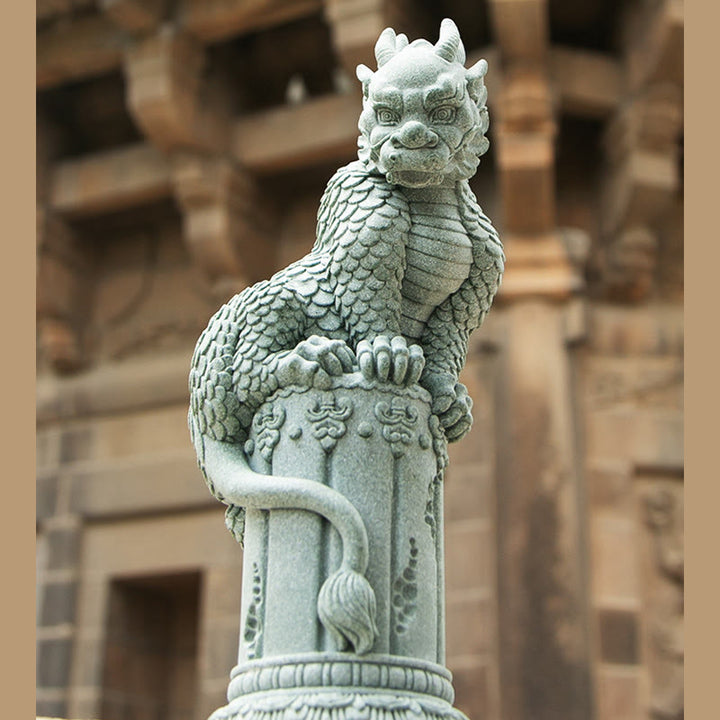 Buddha Stones Feng Shui Standing Sitting Dragon Success Luck Home Decoration - image 6